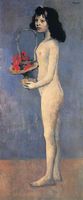 Chica joven con una cesta de flores - Pablo Picasso.jpg