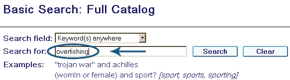 catalog search